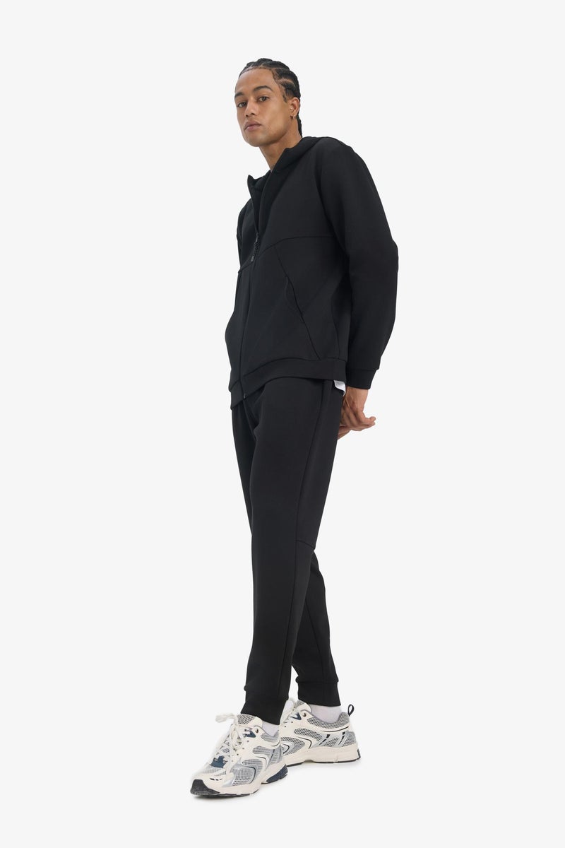 DeFacto Black Man DeFactoFit Slim Fit Standard Leg Scuba Fabric Jogger Sweatpants Casual - Image 4